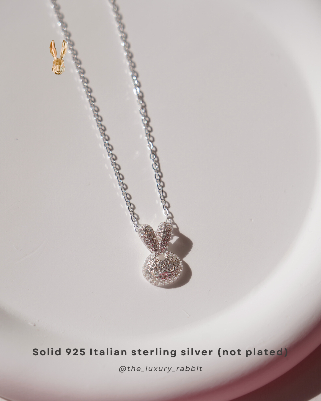 Italian 925 Silver 🩶Luxury Rabbit Pendant Necklace