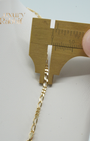 18k Solid Figaro Chain 24'