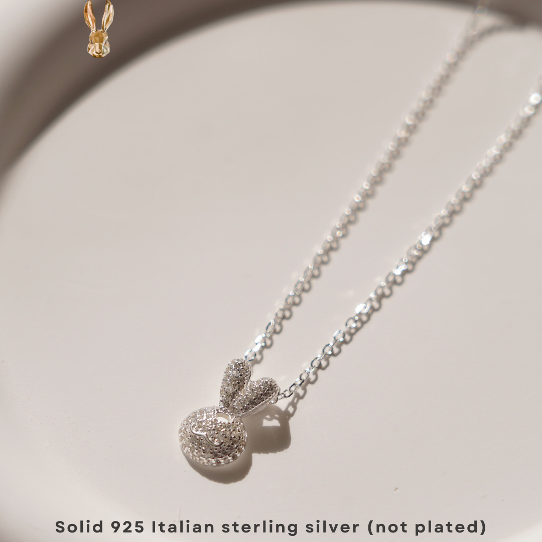 Italian 925 Silver 🩶Luxury Rabbit Pendant Necklace