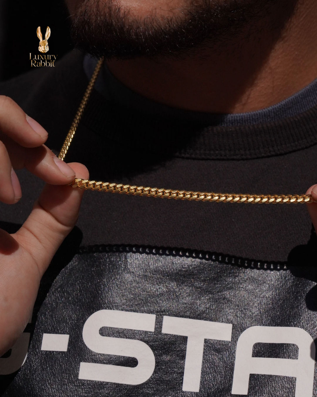 18k solid cuban link gold  50 gr