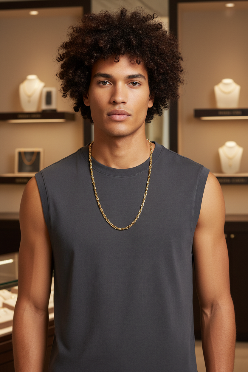 18k Sailor Chain 24"