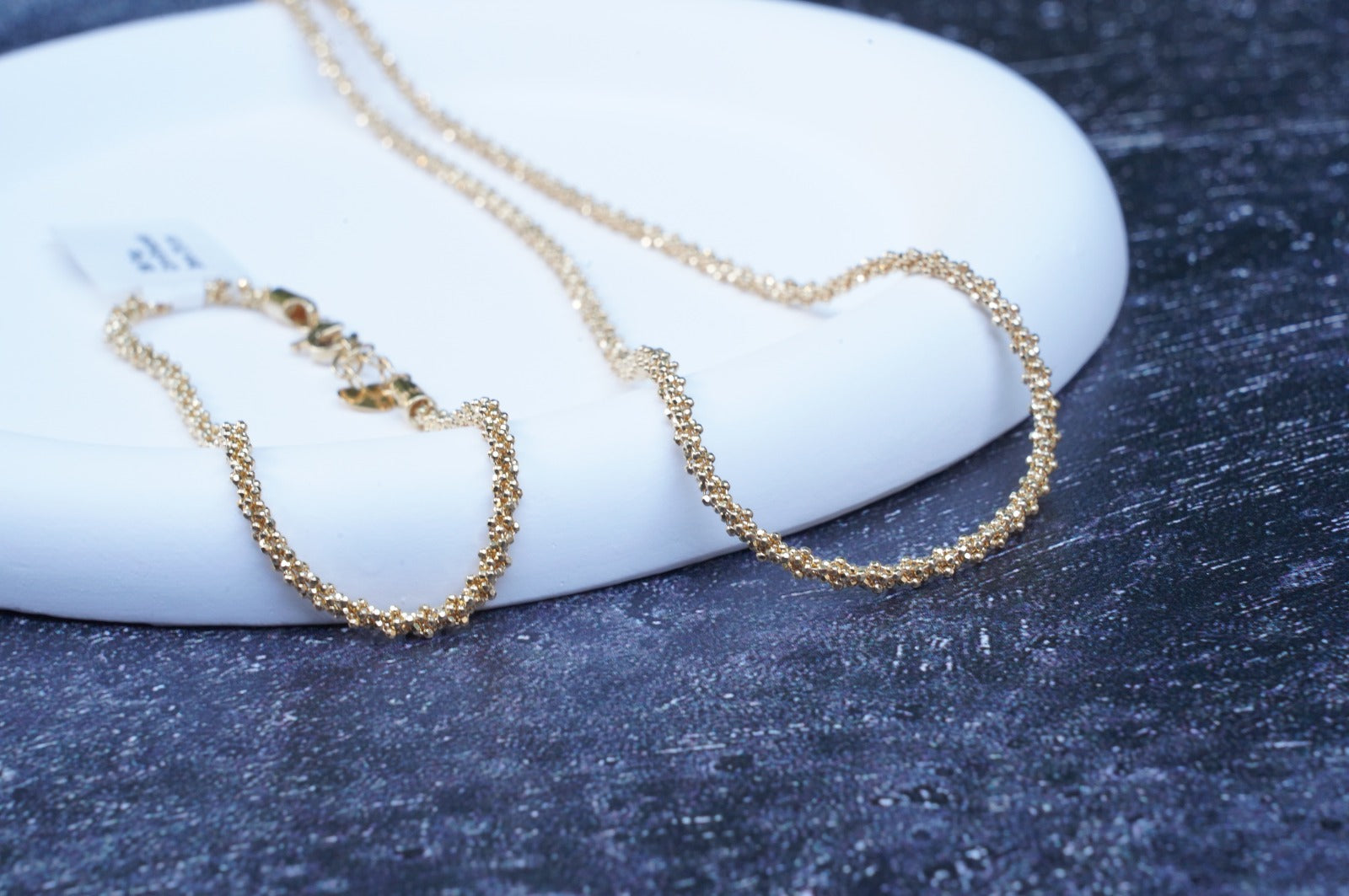 18k Special Pop Corn Chain