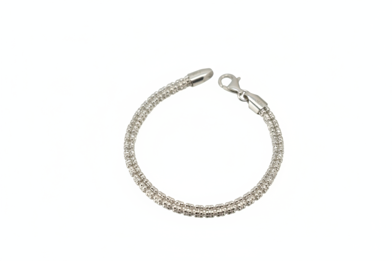 18k Gold Ice Chain and Bracelet 24'