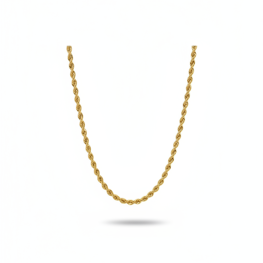 18k Rope Chain  50 cm 3 mm