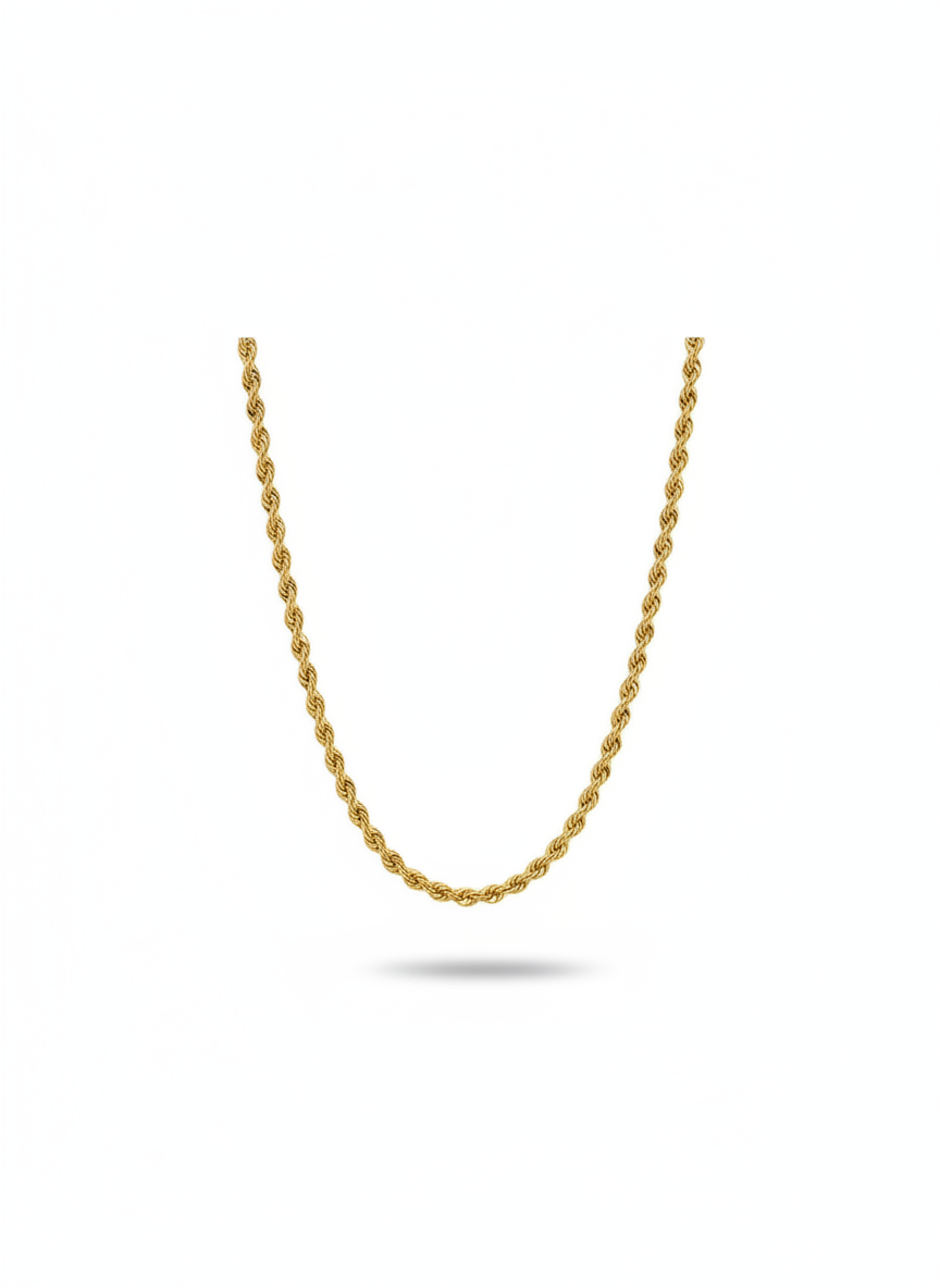18k Rope Chain  50 cm 3 mm