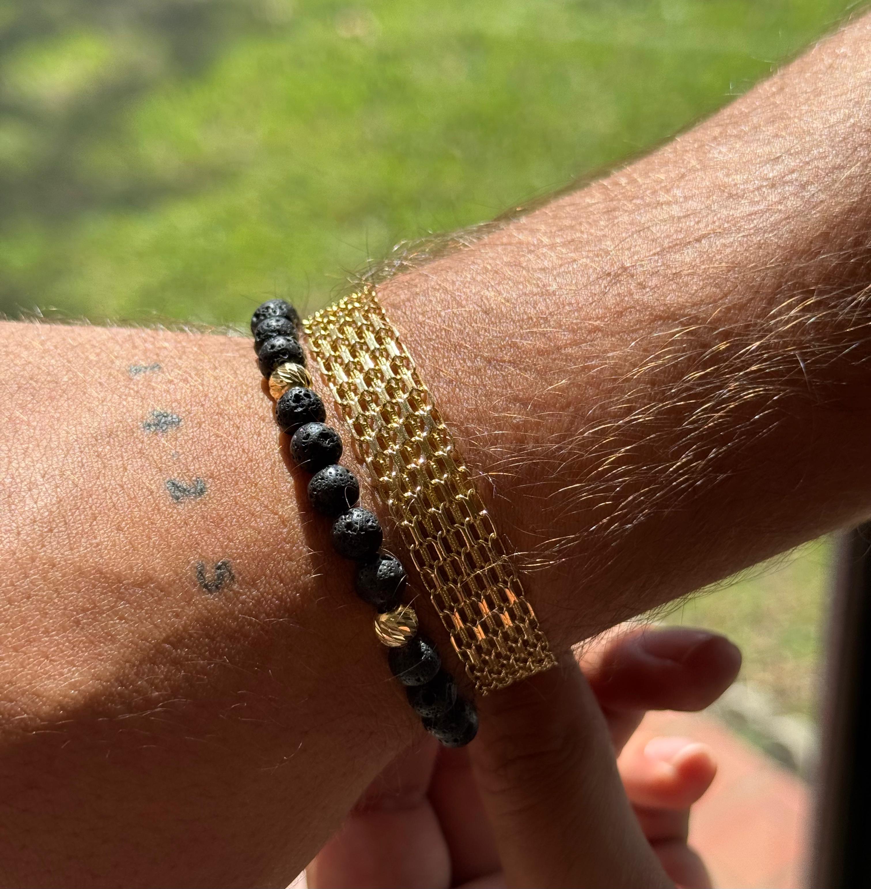 18k Bismark bracelet 12 mm 20 cm