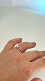 14k Delicate halo Promise Ring diamond