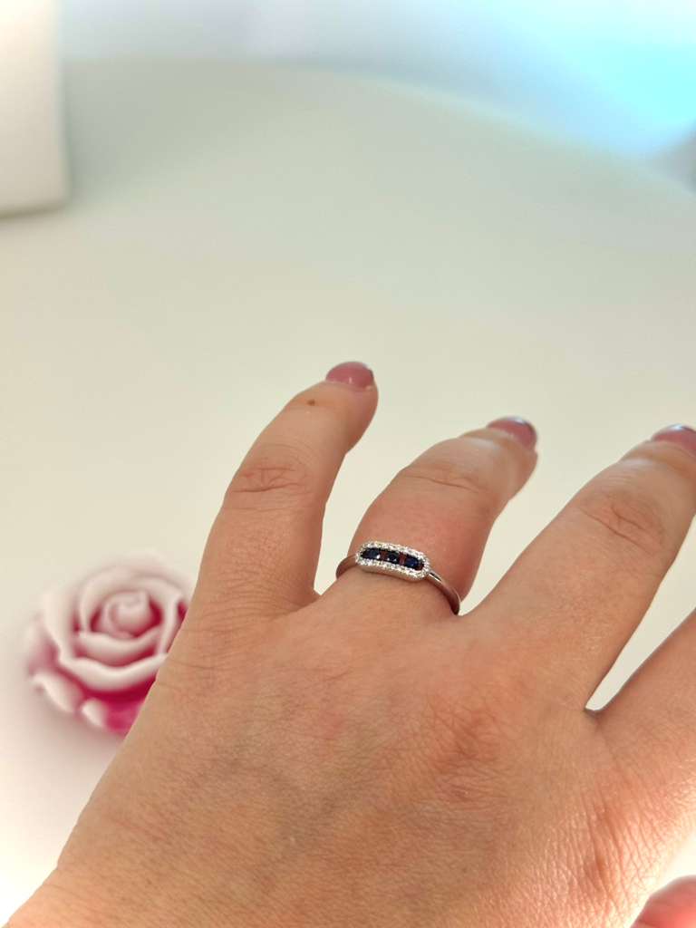 14k sapphire ring size 7