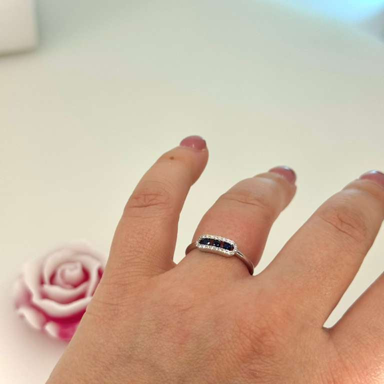 14k sapphire ring size 7