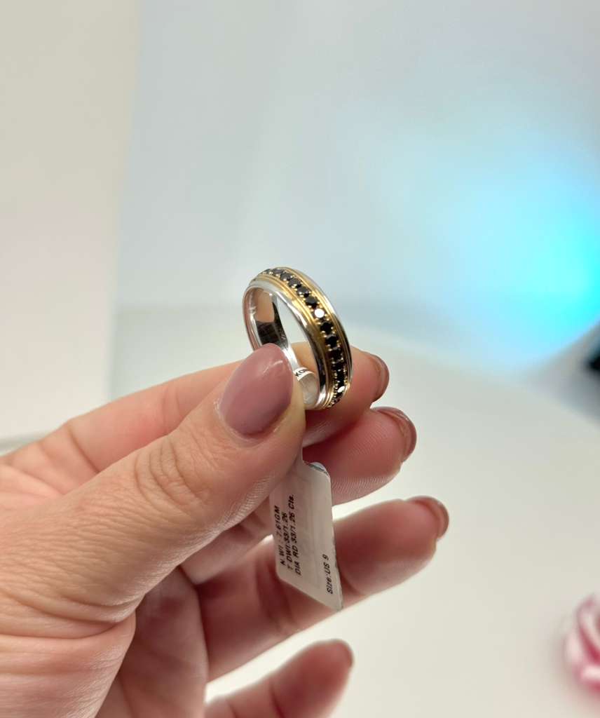 14k Black Diamonds Ring