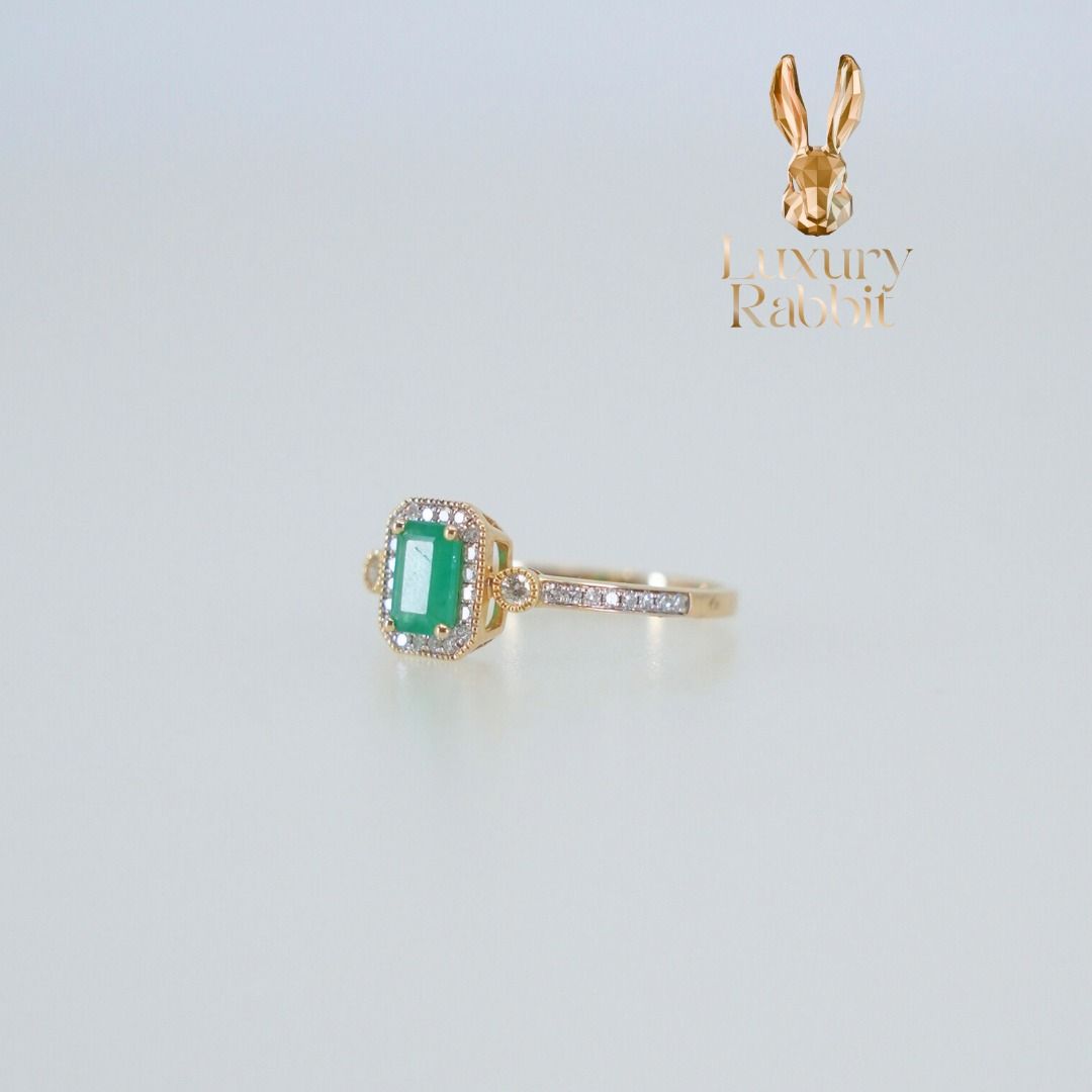 14k Emerald Ring 6,7