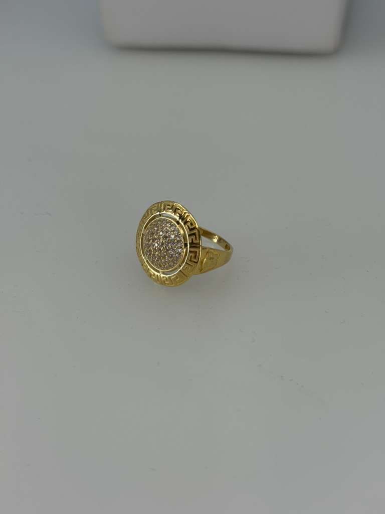 14k Medusa Halo Ring