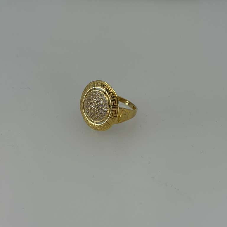 14k Medusa Halo Ring