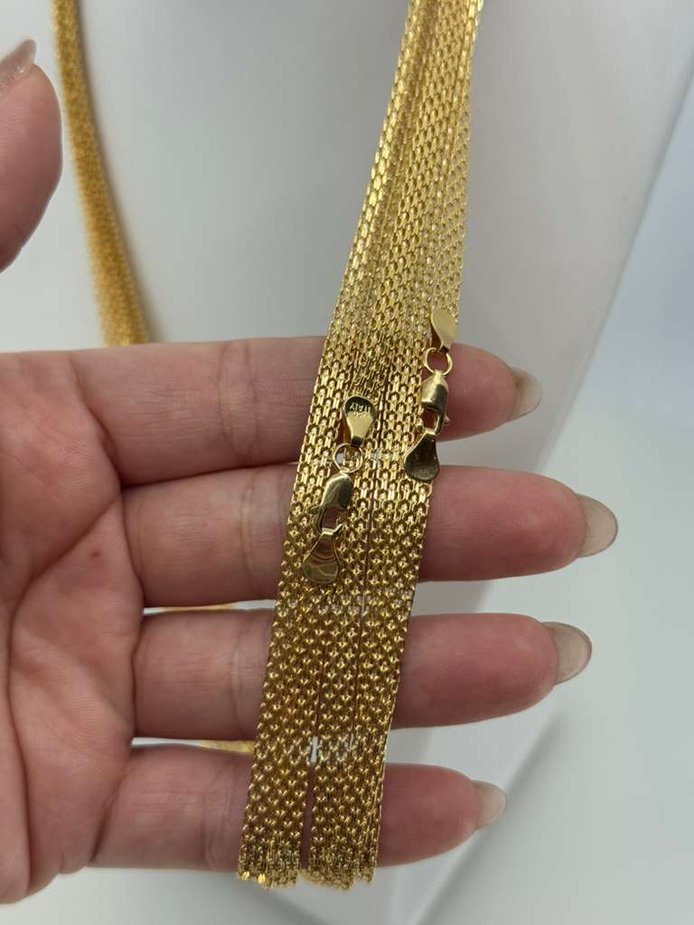 18K Bismarck chain 60cm 6mm