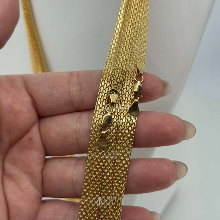 18K Bismarck chain 60cm 6mm