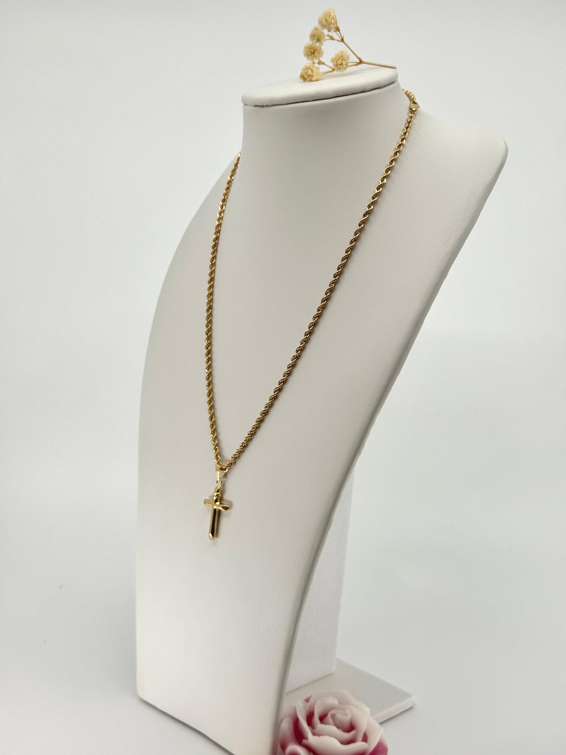 18k Rope Chaim 45 cm 3 mm