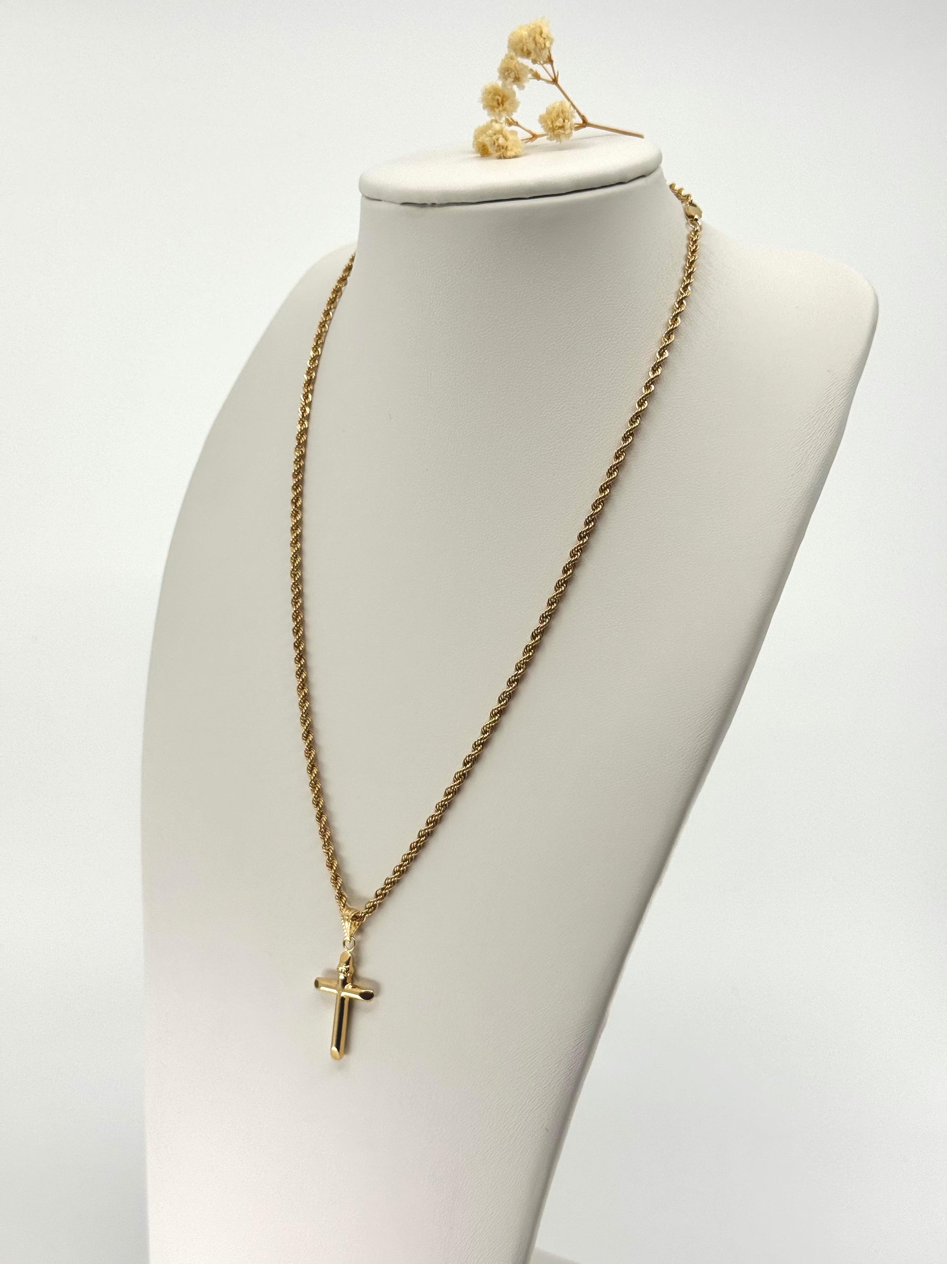 18k Rope Chaim 45 cm 3 mm