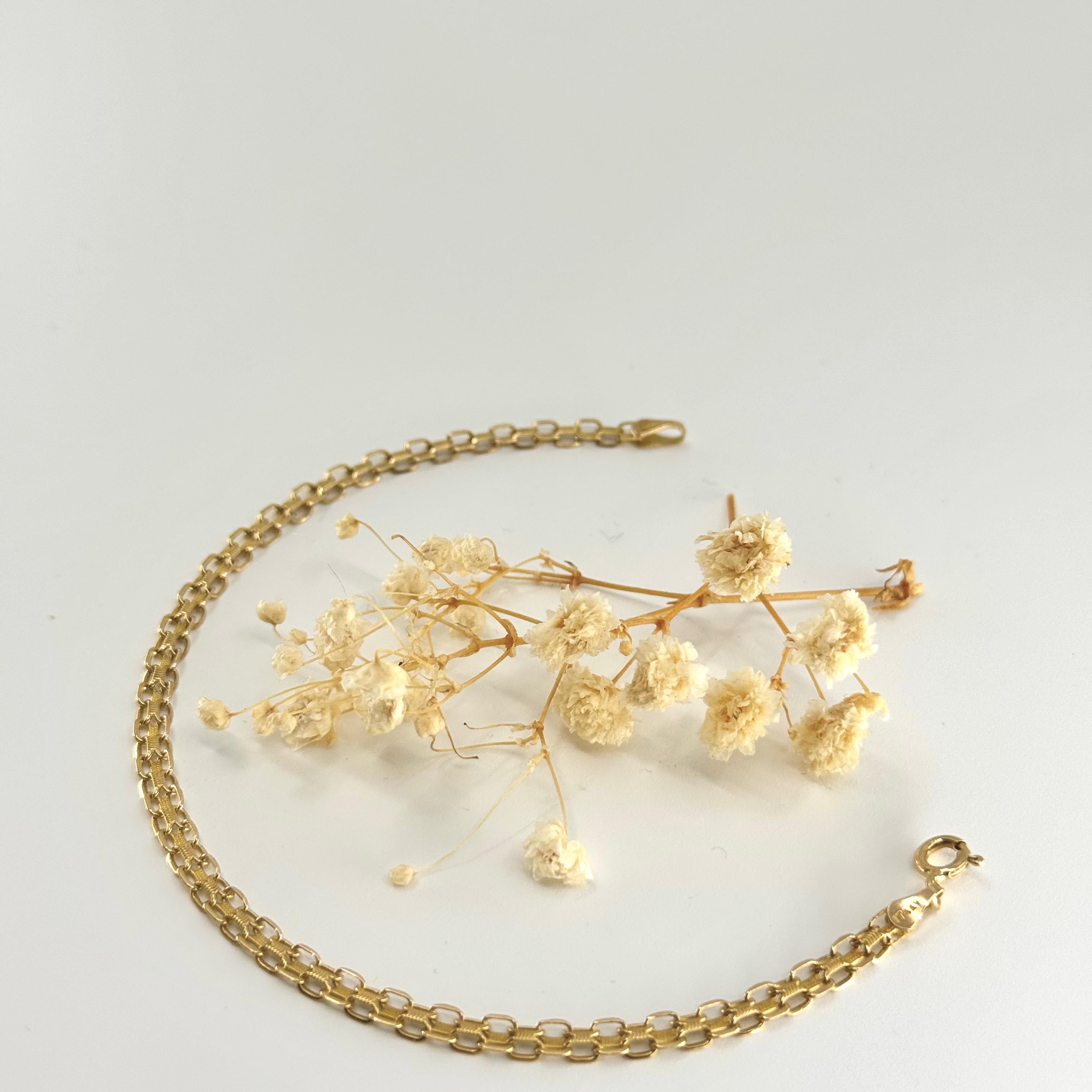 18k bismark bracelet 18 cm 4 mm