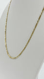 18k Figaro chain 45 cm 2,5 mm solid