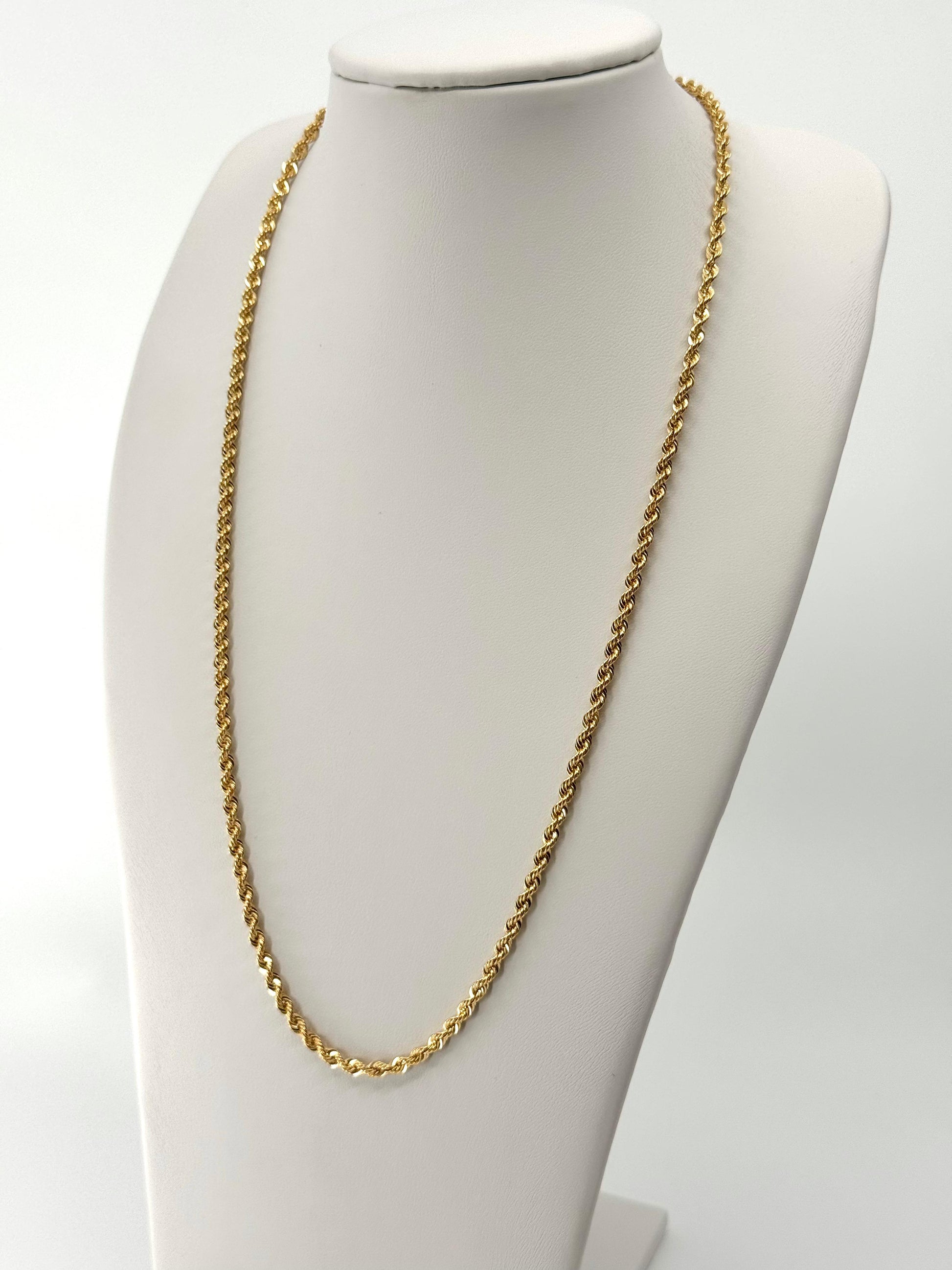 18k Rope Chain  50 cm 3 mm
