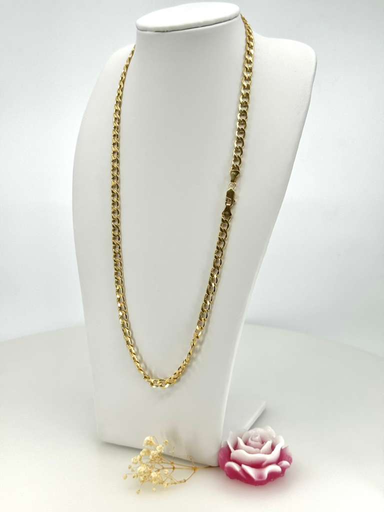 18K Cuban Chain 60cm 7,5mm