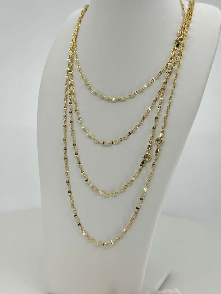 18K Crispeta Chain 60cm 3mm