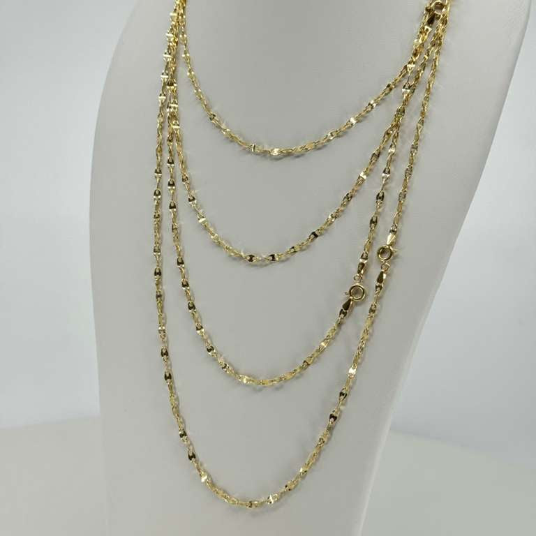 18K Crispeta Chain 60cm 3mm