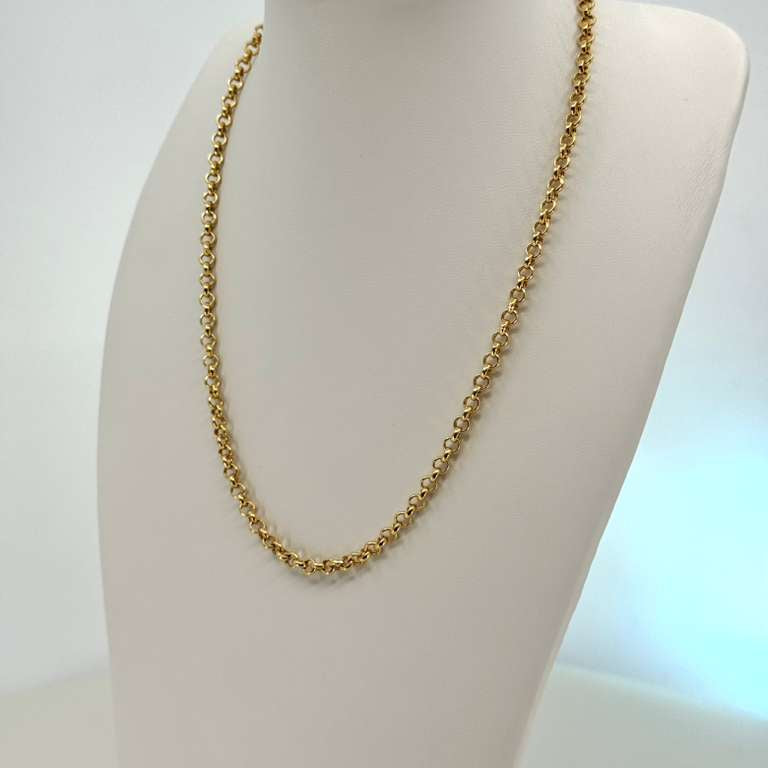 18k Rolo necklace 45 cm 4 mm