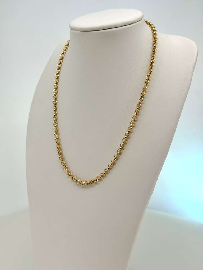 18k Rolo necklace 45 cm 4 mm