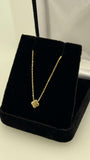 14k  cadena con dije clover