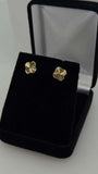 18k clover earrings