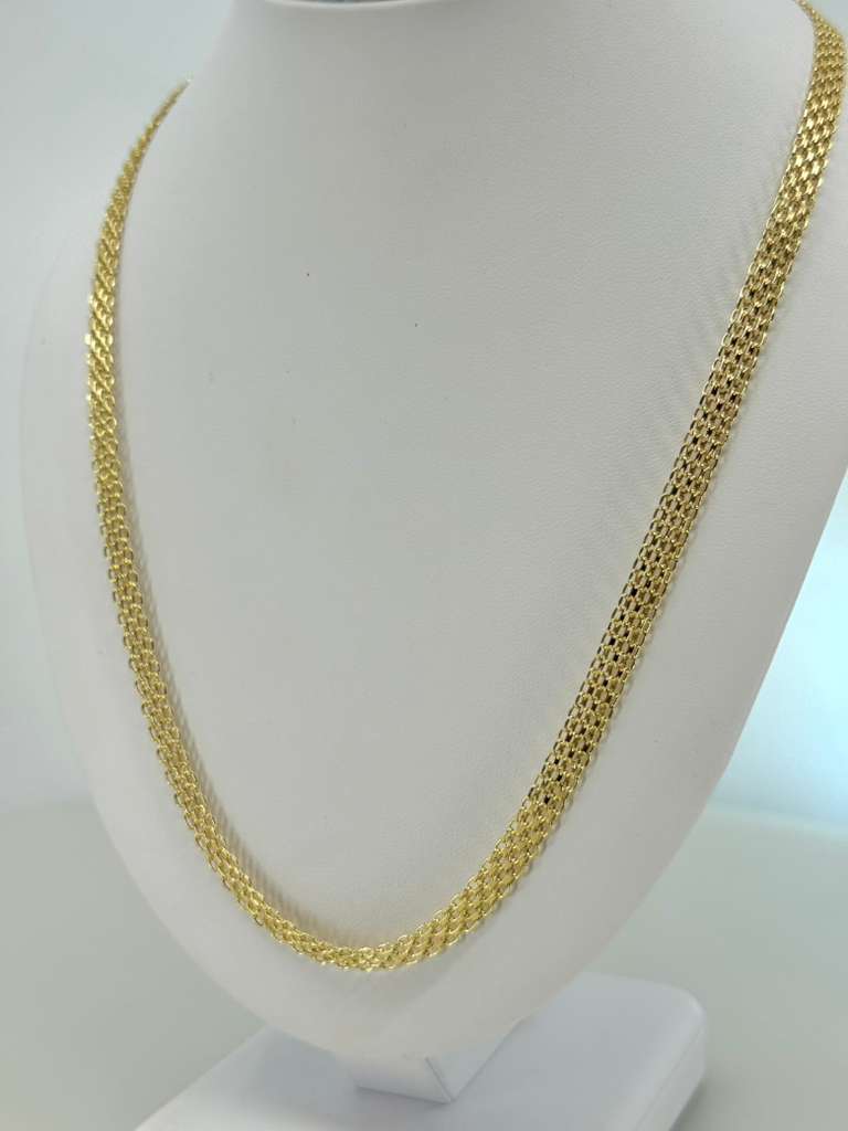18K Bismark Chain 60cm 6mm
