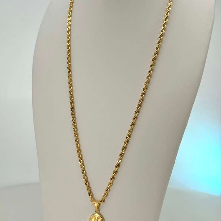 18K Rope Chain 50cm 3.2mm