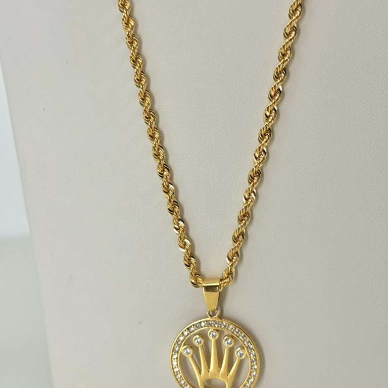 18K Rolex Stone Pendant 2,3cm