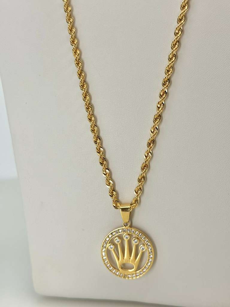 18K Rolex Stone Pendant 2,3cm