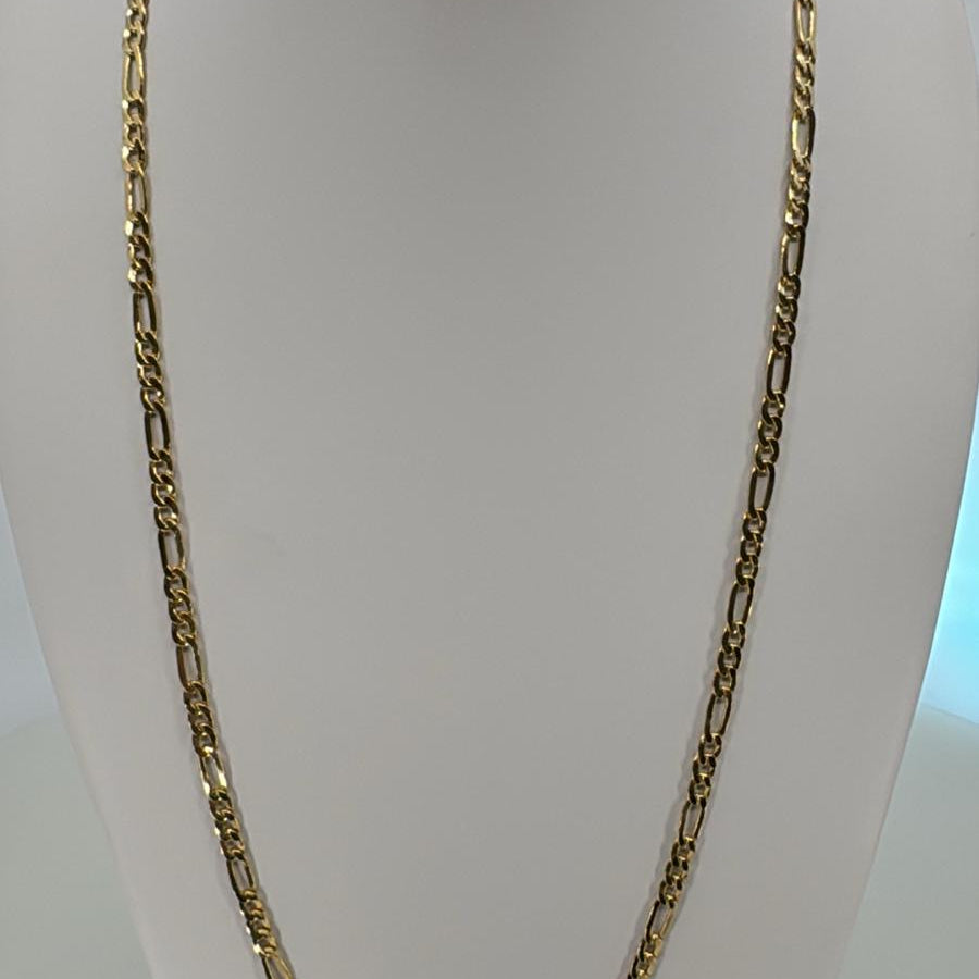 18K Cadena Figaro 60cm 4mm