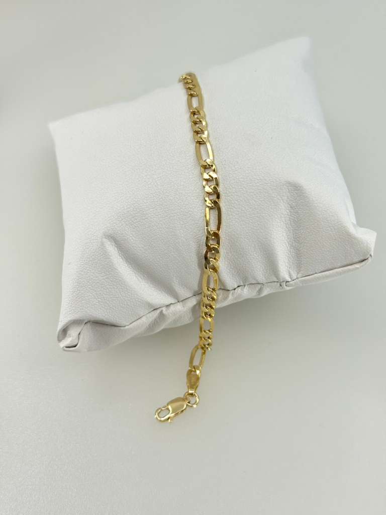 18K Figaro Bracelet 20cm 5mm