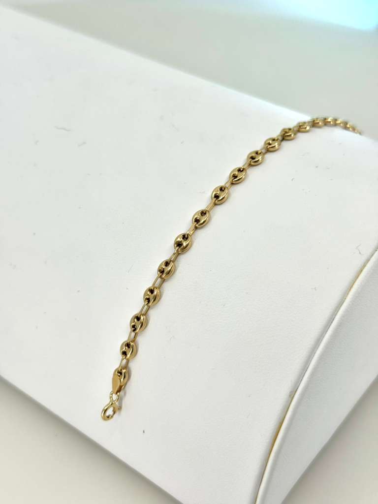 18k gg men bracelet 18 cm