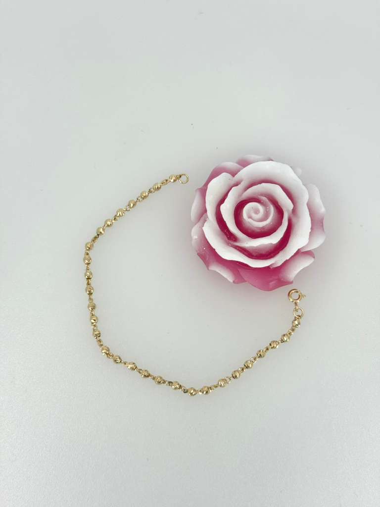 18k ball bracelet 18 cm 2.5 mm