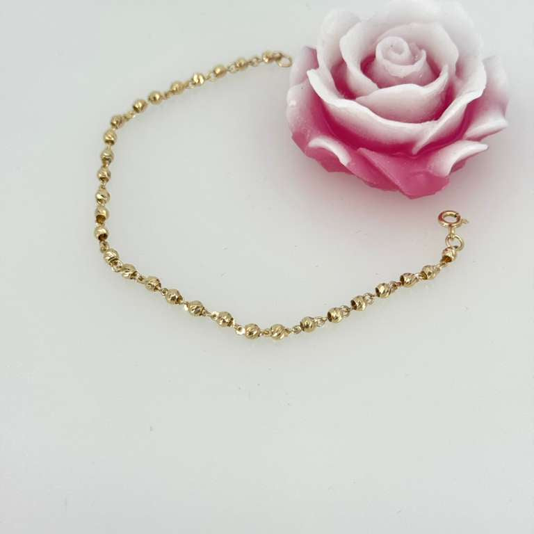 18k ball bracelet 18 cm 2.5 mm