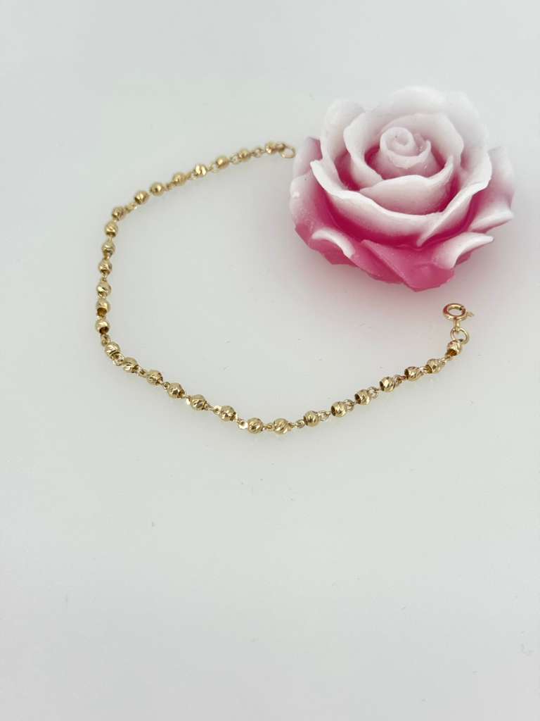 18k ball bracelet 18 cm 2.5 mm