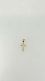 14K Pendant Cross with stones
