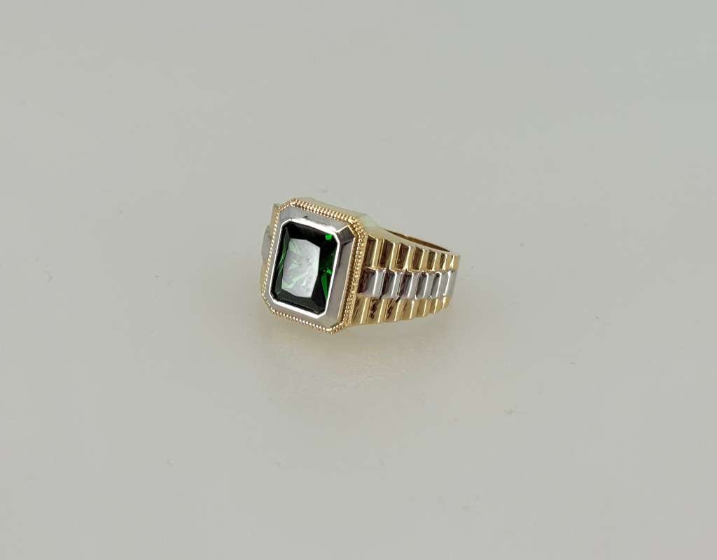 14 k MEN RINGS size 10 RED, BLUE , GREEN