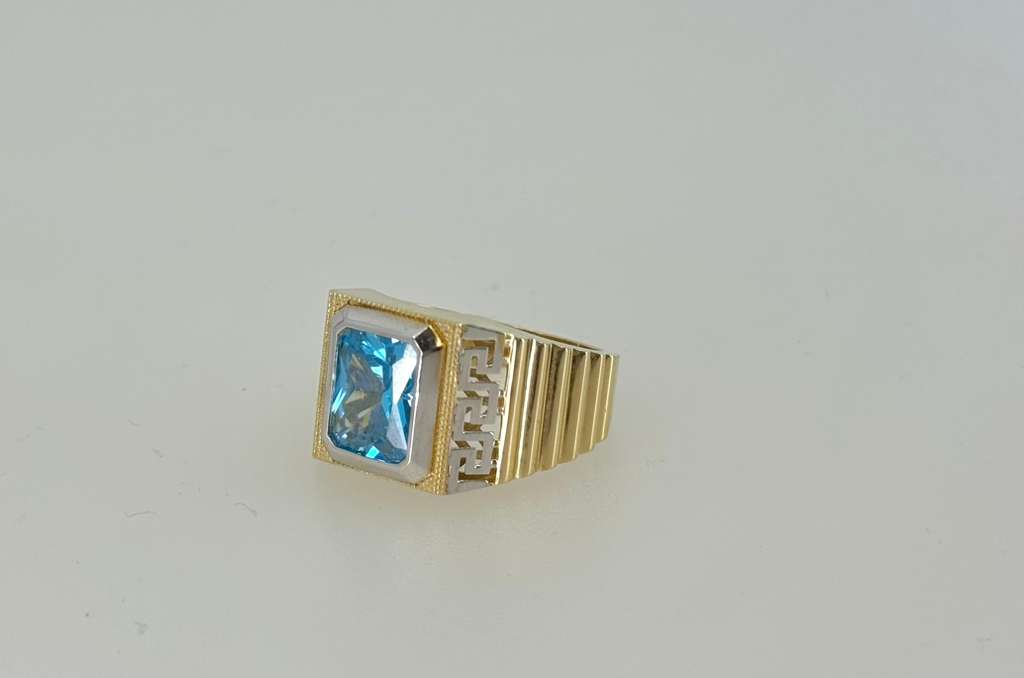 14 k MEN RINGS size 10 RED, BLUE , GREEN