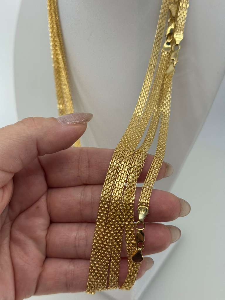 18k bismark chain 60 cm 6 mm