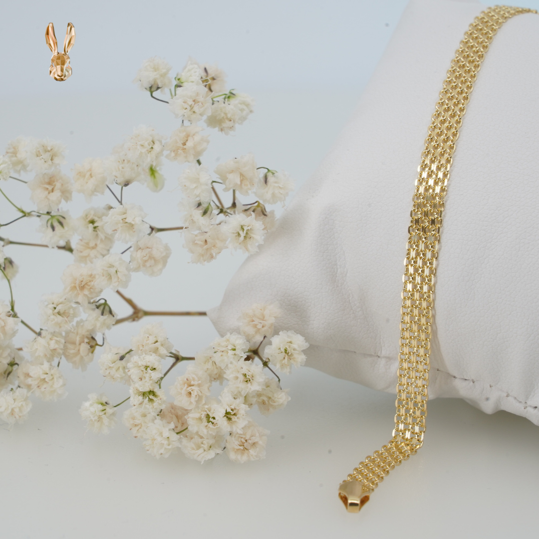 18k bismark bracelet 20 cm 5 mm