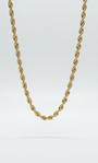 18k Gold Rope Chain Luxury Rabbit 24'