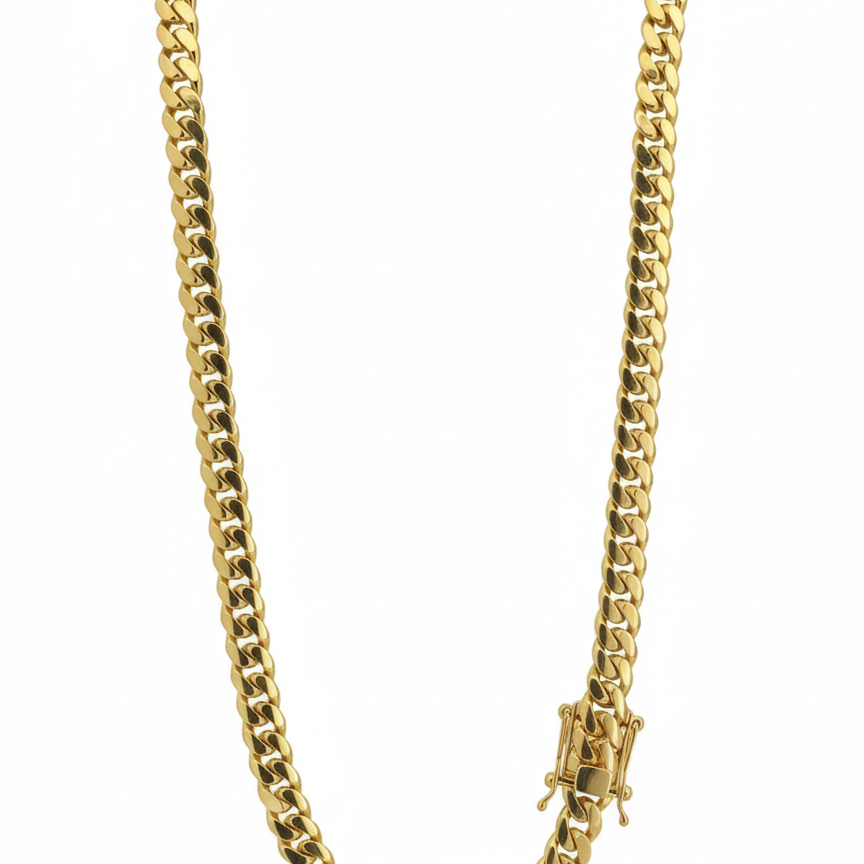 18k Solid Cuban Link 22'