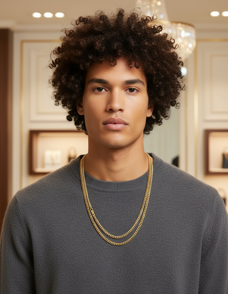 18k Solid Cuban Link 30 gr