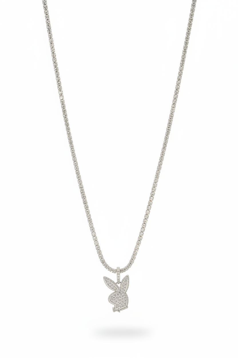 18k Gold Ice Chain and Bracelet 24'